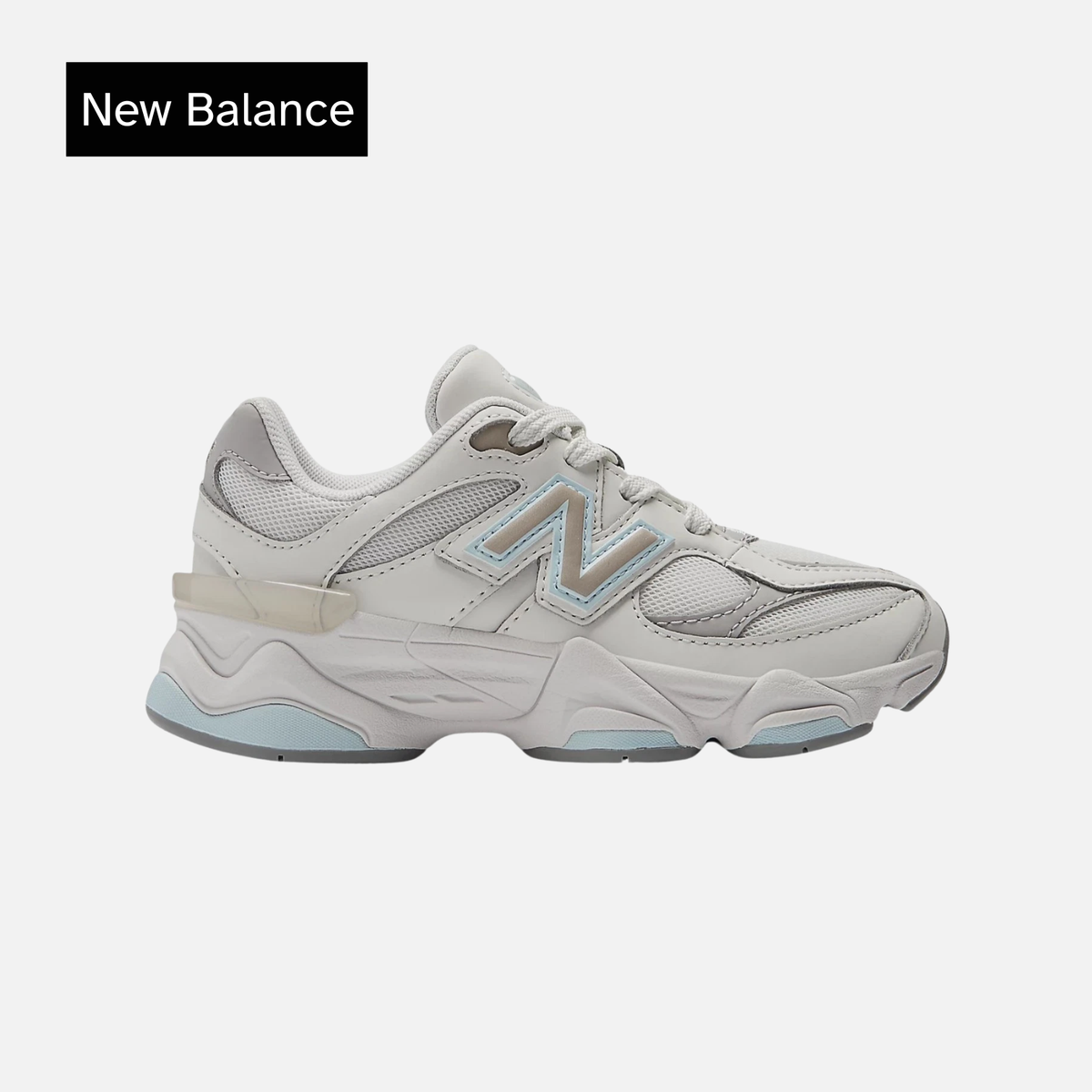 New Balance 9060 Little Kid Reflection Quarry Blue Lace Toggle	PV9060GL
