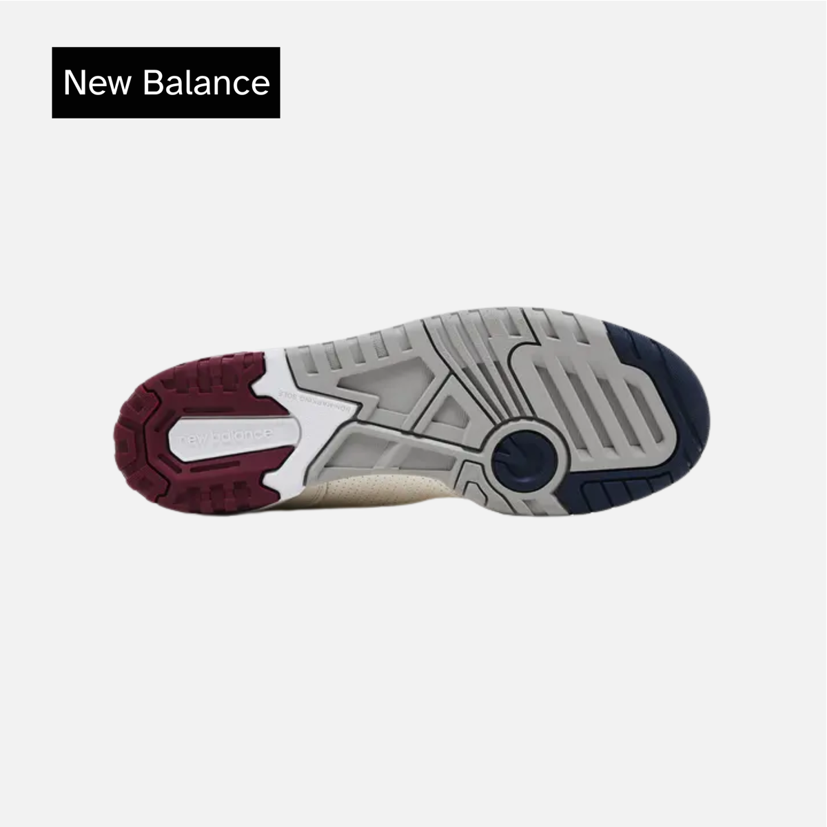 New Balance 550 Suede Toe Pack - Burgundy Navy