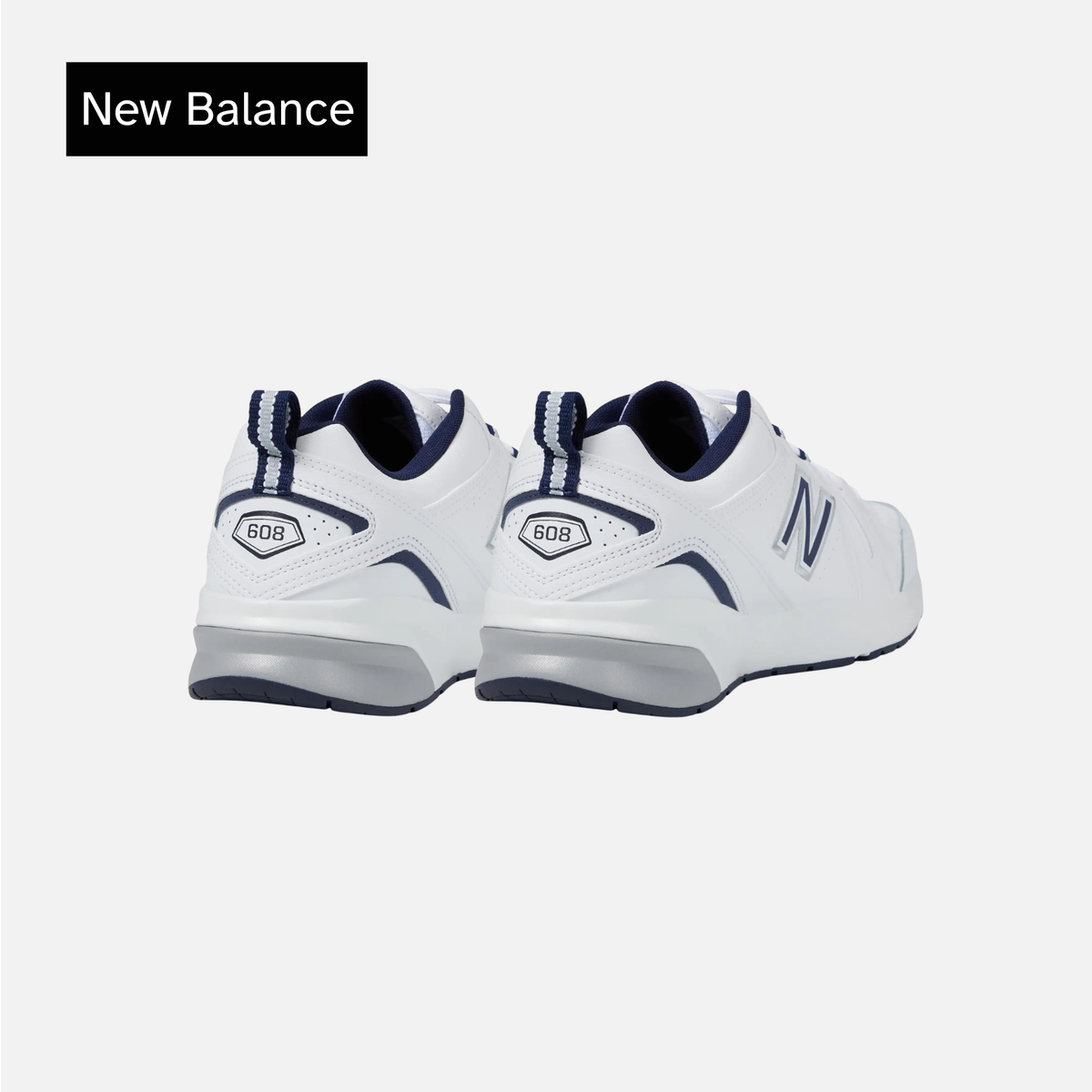 New Balance 608v5 White Navy