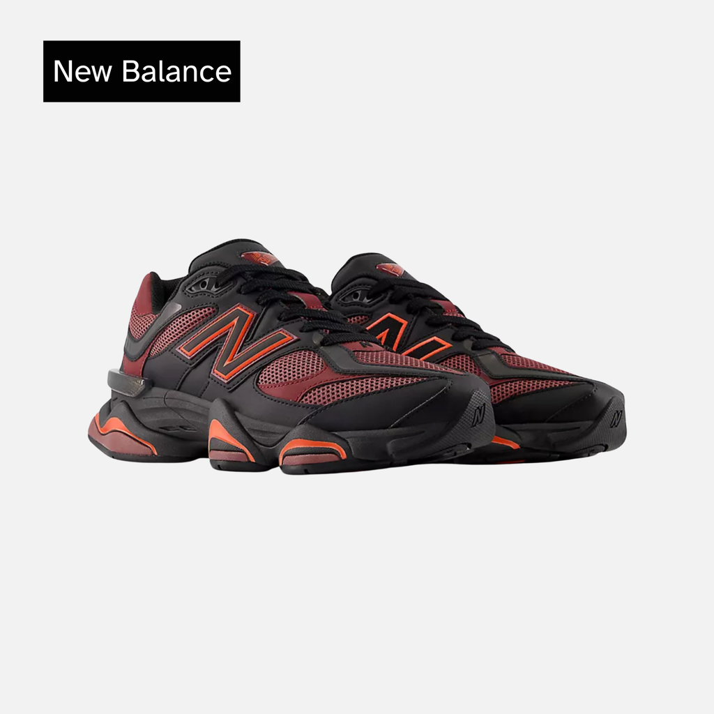New Balance 9060 Black Washed Burgundy