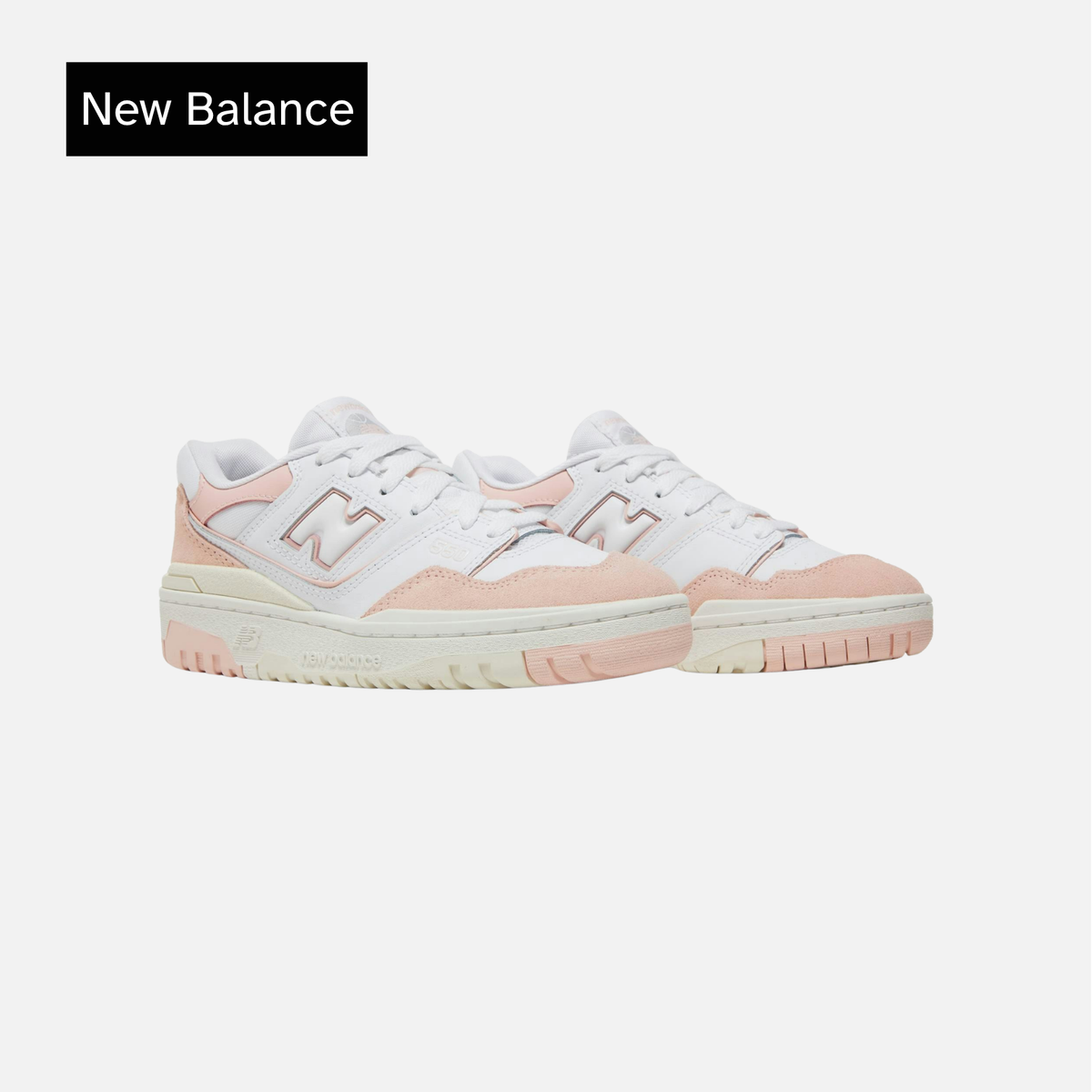 New Balance 550 Big Kid Pink Sand White