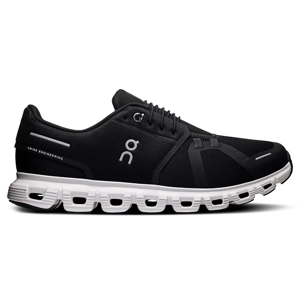 On Running Cloud 6 Black White - Women's Athletic Shoes